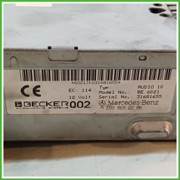 Autoradio MERCEDES-BENZ Classe C Sportcoup C203 CDI A2038202286 2001 2008 BECKER BE6021