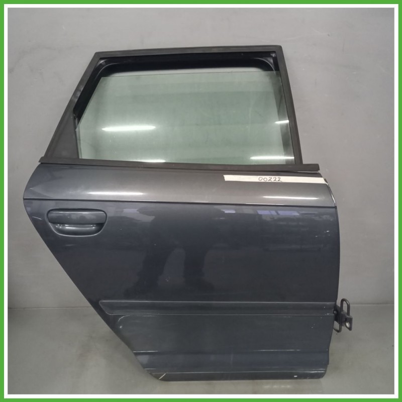 Porta Portiera Sportello Posteriore Destra DX GRIGIO SCURO AUDI A3 8P Berlina 2003 2010 Originale Usato