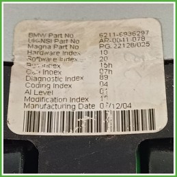 Quadro strumenti contachilometri tachimetro MAGNA RG.221280/025 MINI MINI R50/R53 1.6 16V 6211-6936297