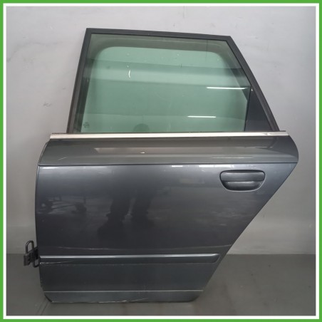 Porta Portiera Sportello Posteriore Sinistra SX GRIGIO SCURO AUDI A4 8E Station Wagon 2004 2008 Originale Usato