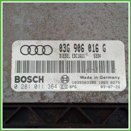 Centralina Motore Iniezione ECU BOSCH 0281011364 AUDI A3 8P 2.0 16V TDI 103kw 03G997016X 2003 2010