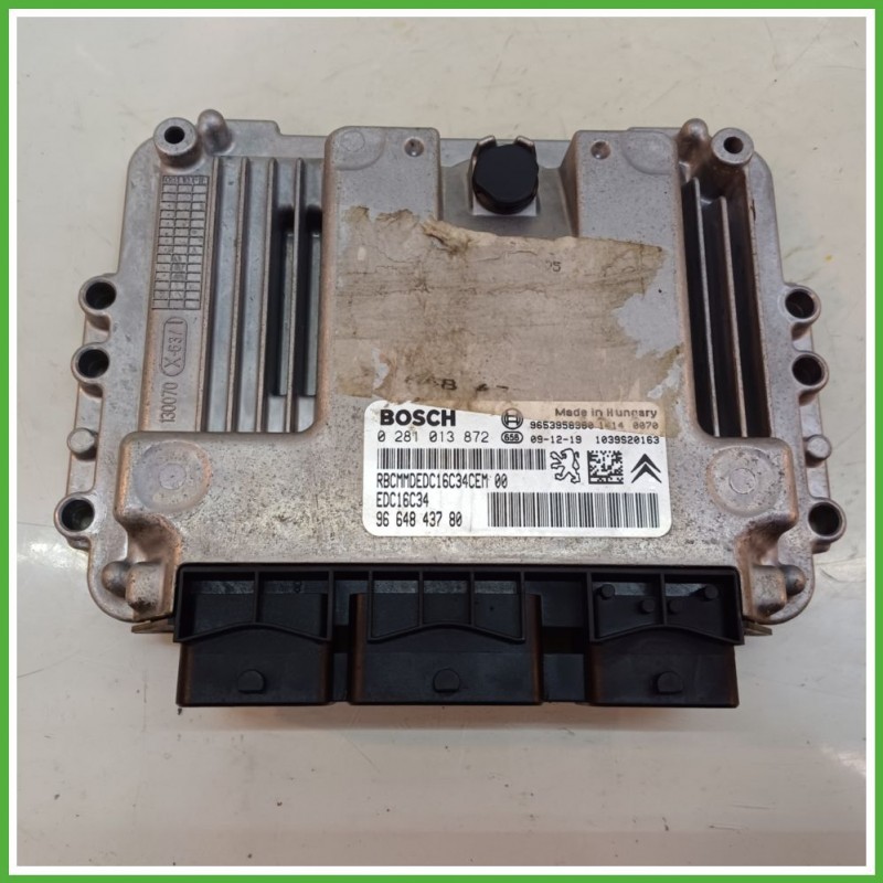 Centralina Motore Iniezione ECU BOSCH 0281013872 CITROEN C4 1.6 16V 66kw 9664843780 2004 2010