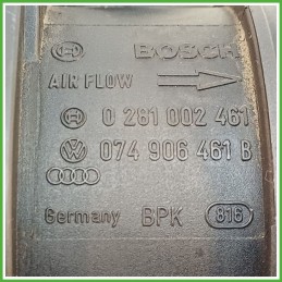 Debimetro Misuratore Massa Aria BOSCH 0281002461 AUDI A3 8P 2.0 16V TDI 074906461BX 2003 2010
