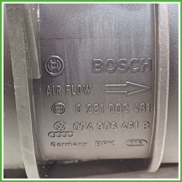 Debimetro Misuratore Massa Aria BOSCH 0281002461 AUDI A3 8P 2.0 16V TDI 074906461BX 2003 2010