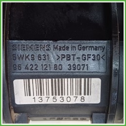 Debimetro Misuratore Massa Aria SIEMENS 5WK9631 CITROEN C3 1a Serie 1.4 1920EK 2002 2005