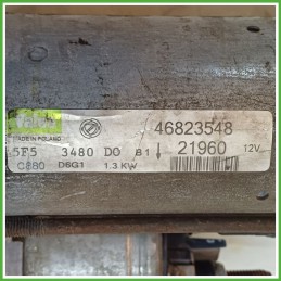 Motorino Avviamento VALEO D6G1 LANCIA YPSILON TE 46823548