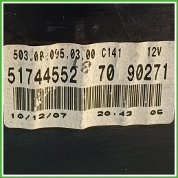 Quadro strumenti contachilometri tachimetro VEGLIA BORLETTI 503.00.095.06.00 FIAT PUNTO CLASSIC 2U 1.2 51744552
