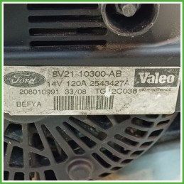 Alternatore VALEO TG12C038 FORD FIESTA CB1 1506299