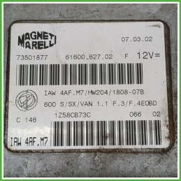 Centralina Motore Iniezione ECU MAGNETI MARELLI IAW4AF.M7 FIAT SEICENTO 1E 1.1 40kw 73501877 1998 2005