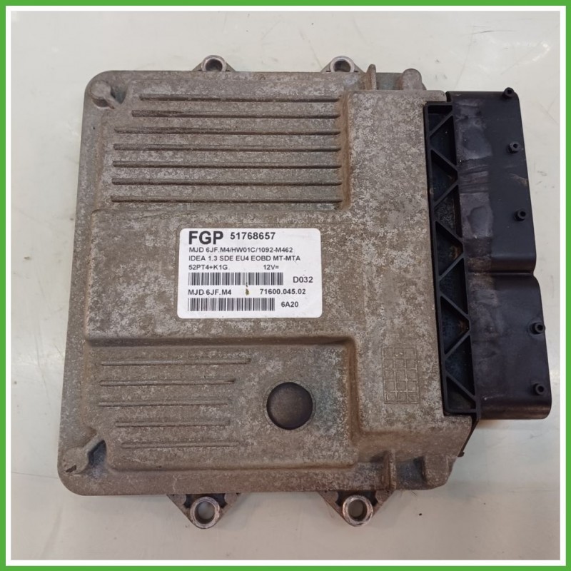Centralina Motore Iniezione ECU MAGNETI MARELLI MJD6JF.M4 FIAT IDEA 4D/2S 1.3 16V 51kw 51768657 2003 2012