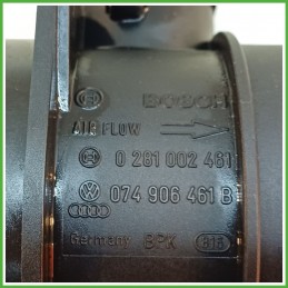Debimetro Misuratore Massa Aria BOSCH 0261002461 AUDI A4 Cabrio 8H 2.0 TDI 074906461B 2005 2009