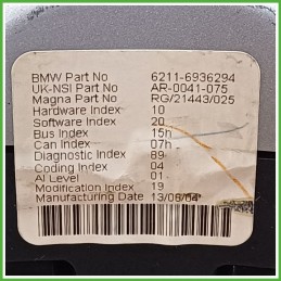 Quadro strumenti contachilometri tachimetro MAGNA RG/21443/025 MINI MINI R50/R53 1.6 16V 62116966526