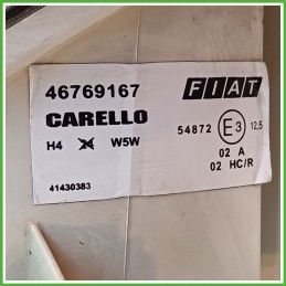 Faro Fanale Proiettore Anteriore Sinistro SX CARELLO 41430383 FIAT 600 46514925 Usato