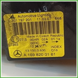 Faro Fanale Proiettore Anteriore Sinistro SX AUTOMOTIVE LIGHTING 0301197201 MERCEDES-BENZ Classe A W/C169 A1698200161 Usato