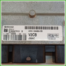 Centralina Motore Iniezione ECU CONTINENTAL S180047012B FORD FIESTA CB1 1.2 16V 60kw 1543041 2008 2013