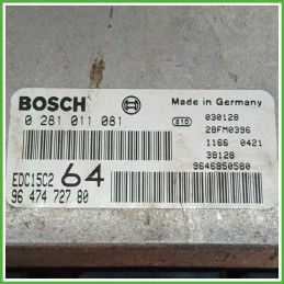 Centralina Motore Iniezione ECU BOSCH 0281011081 PEUGEOT 307 2.0 79kw 1938X0 2001 2006
