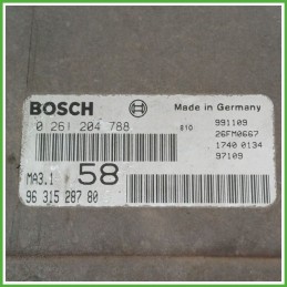 Centralina Motore Iniezione ECU BOSCH 0261204788 PEUGEOT 106 1.1 44kw 1929V3 1996 2004