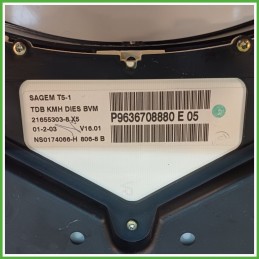 Quadro strumenti contachilometri tachimetro SAGEM 21655303-8-X5 PEUGEOT 307 2.0 6103F6