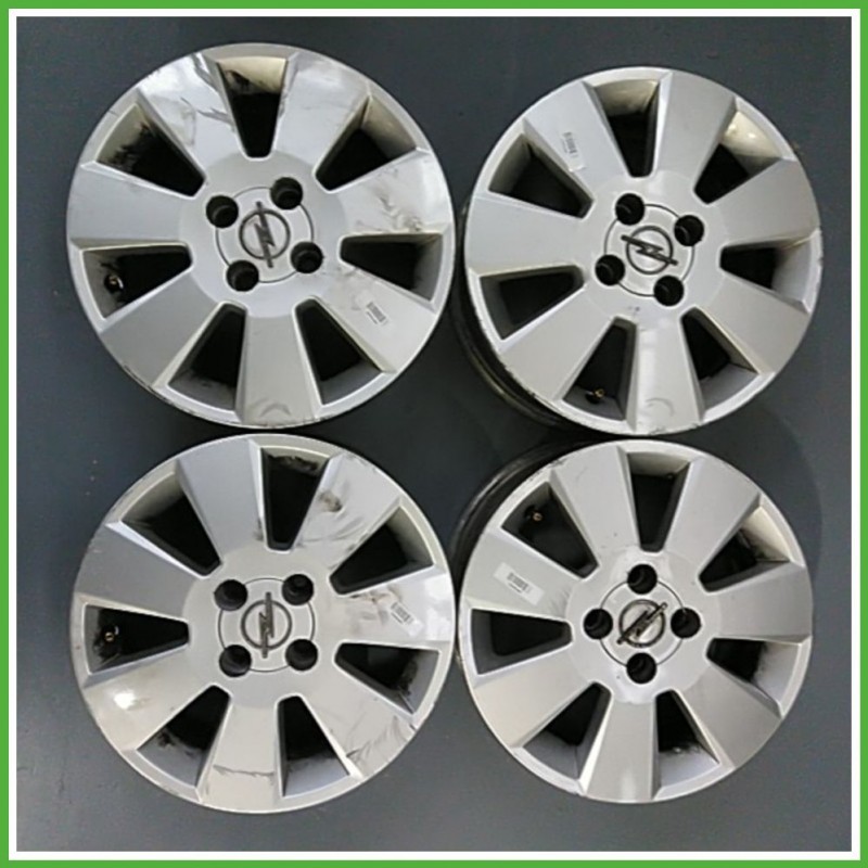 Cerchi in Lega OPEL MERIVA (X03) (dal 03/2003 al 12/2010) 15 pollici 15" 6.0J 4x100 ET 43 4pz originali usati