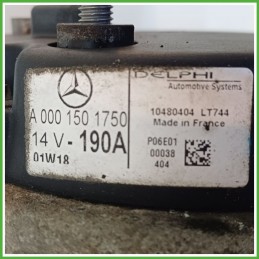 Alternatore DELPHI 10480404 MERCEDES-BENZ Classe C W/S203 A0001502550