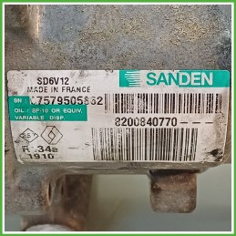 Compressore Clima AC Aria Condizionata SANDEN SDV6V12 RENAULT CLIO 2a Serie 8200840770