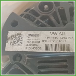 Alternatore VALEO TG12C020 AUDI A4 8K 03G903016GV
