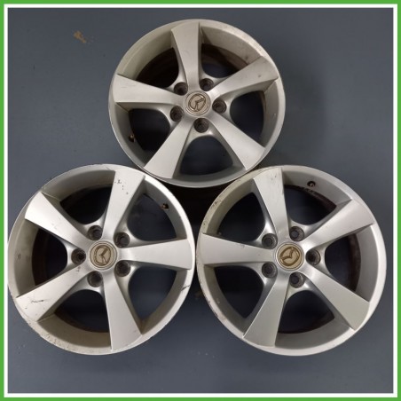 Cerchio Singolo in Lega MAZDA Mazda 3 (dal 10/2003 al 08/2006) 16 pollici 16" 6.0J 5x114.3 ET 52.5 originale usato al pz