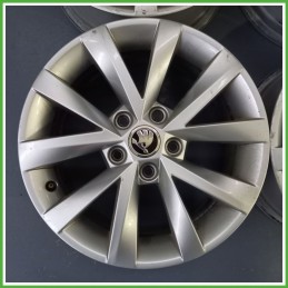 Cerchi in Lega SKODA OCTAVIA (5E) (dal 12/2016) 16 pollici 16" 6.5J 5x112 ET 46 4pz originali usati