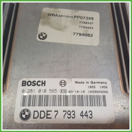 Centralina Motore Iniezione ECU BOSCH 0281010565 BMW Serie 3 E46 110kw 13617788359 2001 2005