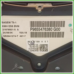 Quadro strumenti contachilometri tachimetro SAGEM 21678501-5A PEUGEOT 307 1.4 16V 6103F6