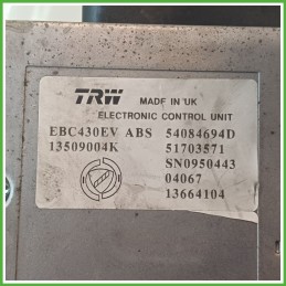 Centralina ABS Modulo Pompa TRW EBC430EV 71729484 LANCIA YPSILON TE Originale Usato