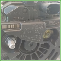 Alternatore BOSCH 0124525010 VOLKSWAGEN GOLF 1J 028903029GX