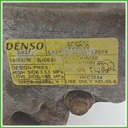 Compressore Clima AC Aria Condizionata DENSO SCSB06 LANCIA YPSILON TE 71785268