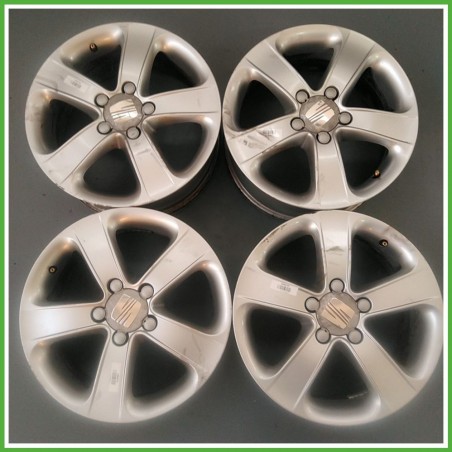 Cerchi in Lega SEAT ALTEA (5P) (dal 03/2004) 16 pollici 16" 6.5J 5x112 ET 50 4pz originali usati