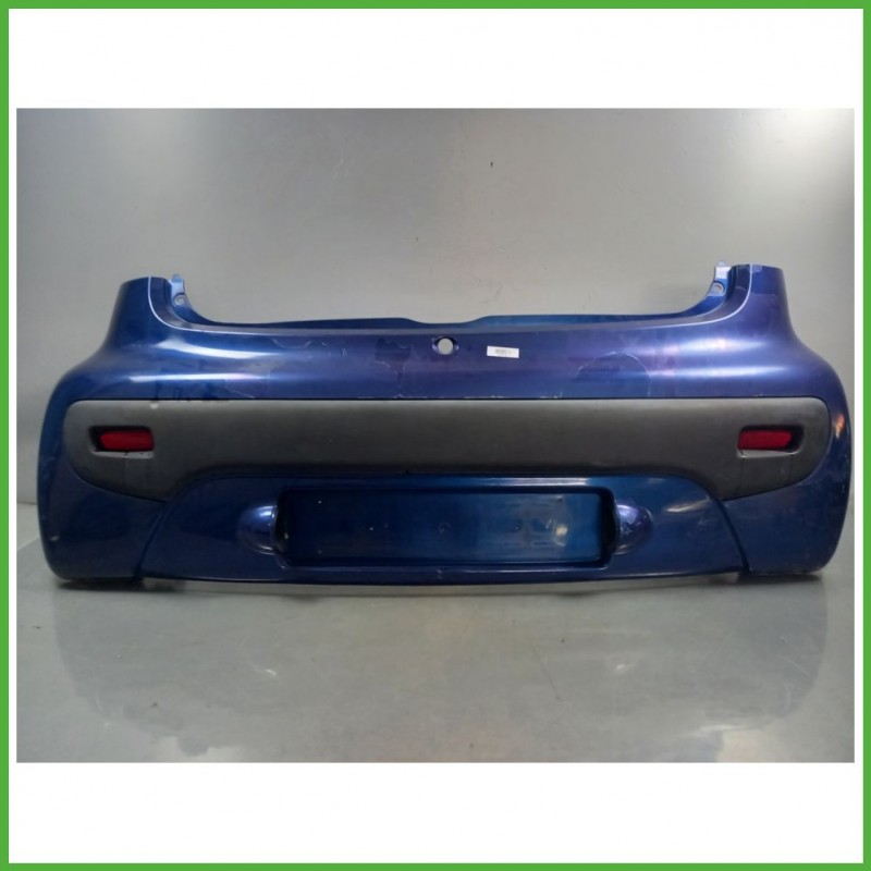 Paraurti Posteriore PEUGEOT 107 Berlina BLU - KNR VERNICE BLU 8M6 7410Y8 2005 2014 Originale Usato