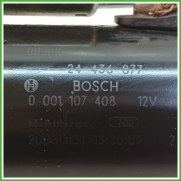 Motorino Avviamento BOSCH 0001107408 OPEL CORSA S07 9115192
