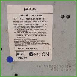 Autoradio JAGUAR S-TYPE X200 2R83-18B876-BJ 1999 2002 JAGUAR 60410189