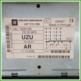 Autoradio OPEL CORSA S07 1.2 16V 13257032 2006 2011 DELPHI 497316088