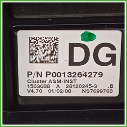 Quadro strumenti contachilometri tachimetro JOHNSON CONTROLS 28120245-3 OPEL CORSA S07 1.2 16V 13252129
