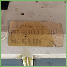 Quadro strumenti contachilometri tachimetro VDO 87001238 VOLKSWAGEN POLO 2a Serie 867919033BN