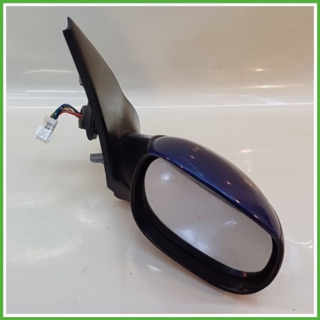 Specchio Specchietto Retrovisore Destro DX BLU PEUGEOT 206 1998 2009 MAGNETI MARELLI Originale Usato