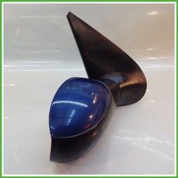 Specchio Specchietto Retrovisore Destro DX BLU PEUGEOT 206 1998 2009 MAGNETI MARELLI Originale Usato