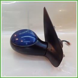 Specchio Specchietto Retrovisore Destro DX BLU PEUGEOT 206 1998 2009 MAGNETI MARELLI Originale Usato