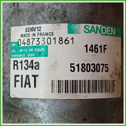 Compressore Clima AC Aria Condizionata SANDEN SD6V12 FIAT GRANDE PUNTO 2Y 51803075