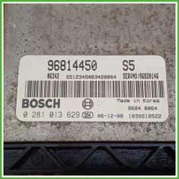Centralina Motore Iniezione ECU BOSCH 0281013629 CHEVROLET (DAEWOO) EPICA V250 2.0 16V 110kw 25180942 2006 2010