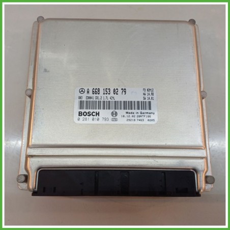 Centralina Motore Iniezione ECU BOSCH 0281010793 MERCEDES-BENZ Classe A W168 CDI 70kw A6681530279 2001 2004