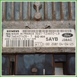 Centralina Motore Iniezione ECU SIEMENS 5WS40140D-T FORD FUSION CBK 1.4 50kw 1303232 2002 2011