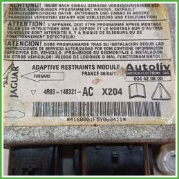 Centralina Airbag AUTOLIV 604420800 JAGUAR S-TYPE X200 XR823072 1999 2002