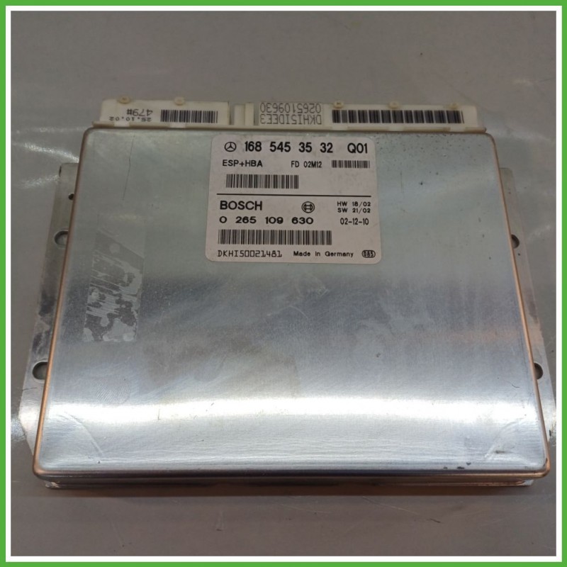 Centralina Controllo Elettronico Stabilita ESP+HBA BOSCH 0265109630 MERCEDES-BENZ Classe A W168 CDI 1685453532Q01 2001 2004