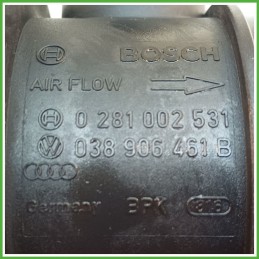 Debimetro Misuratore Massa Aria BOSCH 0281002531 VOLKSWAGEN GOLF 1J 1.9 TDI 038906461C 1997 2006
